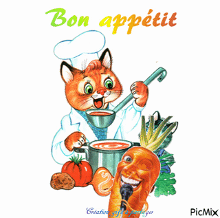Bon appétit chat
